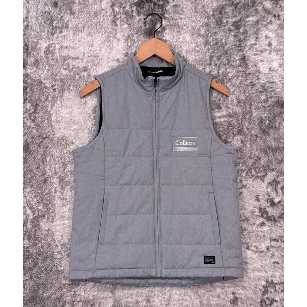 Travis Mathew Vest Small Womens Dash 2.0 Gray Full Zip Golf